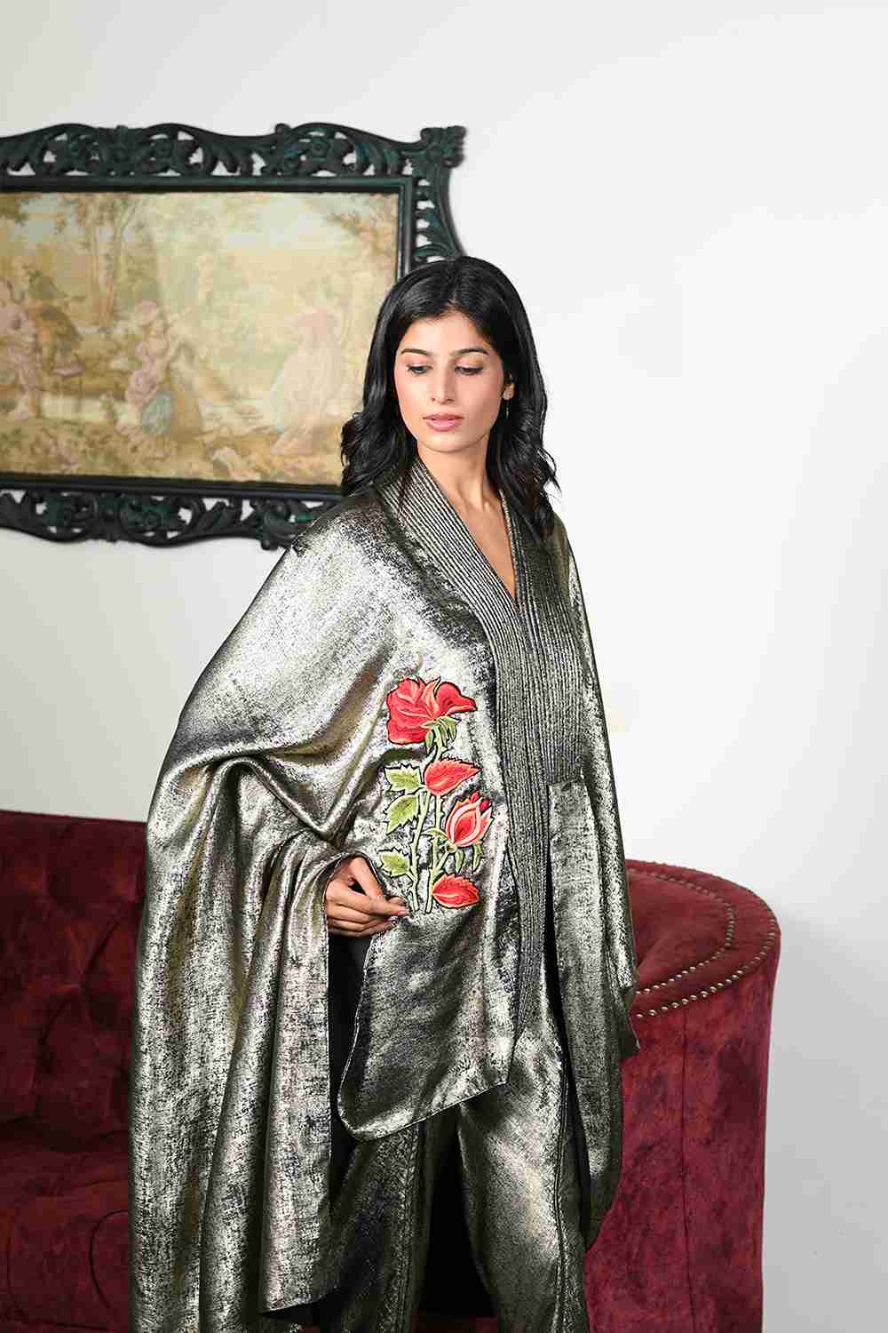 Eliza Shimmer Cape Set