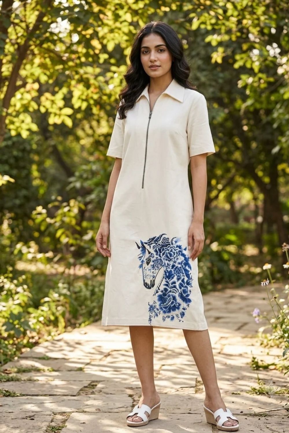 Fox Glove Classic Dress